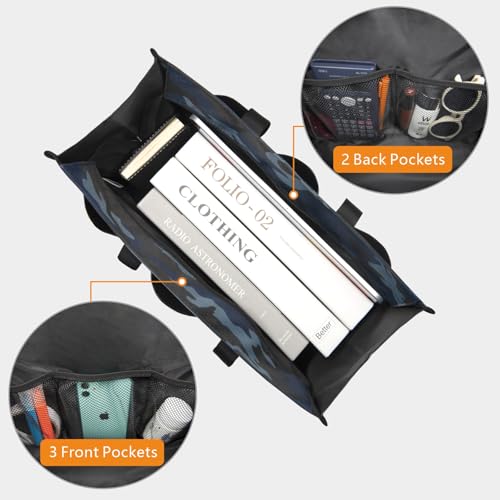 Image of TOPDesign Utility Water Resistant Tote Bag with 13 Pockets, Top Zipper Closure & Thick Bottom Support, for Working Women