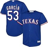 Outerstuff Adolis Garcia Texas Rangers #53 MLB Kids Youth 4-20 Blue Alternate Player Jersey - Size 14-16