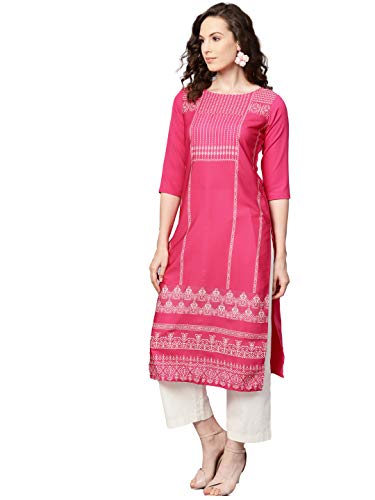 Image of Vaamsi Women's Crepe Regular Kurta