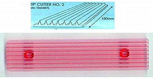 JEM Fondant Strip Cutter no. 2, for Cake Decorating, 7 x 1.5-inches