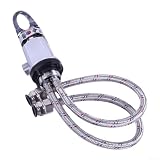 [INSTALLATION RAPIDE ET SIMPLE] Avec une connexion standard de 1/2 pouce et des tuyaux d'entrée/sortie inclus, l'installation de ce mélangeur est rapide et sans tracas.