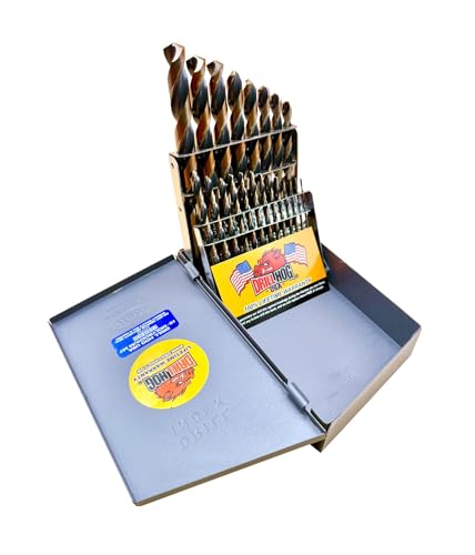 Drill Hog 21 Pc Drill Bit Set Index Hi-Molybdenum M7