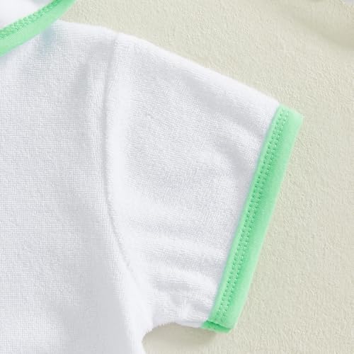 Toddler Boys and Girls Swim Seersucker Cover Ups Towel Thick Zipper Hoodies Shorts Set Beach Swimsuit Set4
