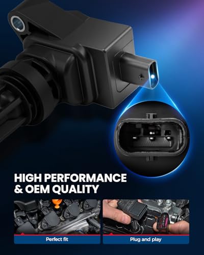 Image of KAX 8 Ignition Coils & 8 Spark Plugs Set for Ford Edge, Explorer, Ranger | (w /tool) Fits Edge 2019-2024 2.0T, Explorer 2020-2021, 2023 2.3T, Ranger 2019-2023, 2024 2.3T, Maverick Escape Nautilus UF855