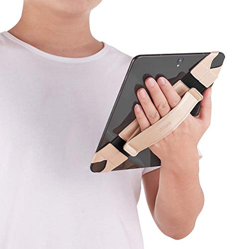 Joylink Universal Tablet Hand Strap Holder, 360 Degrees Swivel Leather Handle Grip With Elastic Belt, Secure & Portable For All 10.1" Tablets (Samsung Asus Acer Google Ipad)… #TOP5