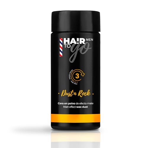LENDAN - Cera en Polvo para el Pelo para Hombre - Dust 'n Rock - 10 g - Cera Mate - Polvo Texturizador - con Carbón Activo y Ginseng - Aporta Volumen - Absorbe el Exceso de Grasa