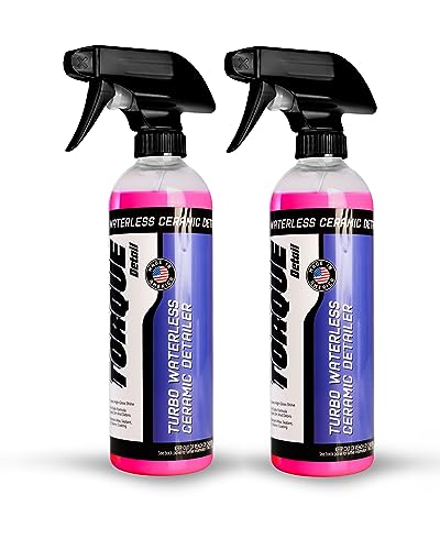 Torque Detail Ceramic Waterless Wash & Quick Detailer - Anti-Static Waterless Car Wash & Quick Detailer - High Gloss Formula