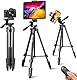 Lusweimi Telefonstativ für iPad und iPhone, 60 Kamerastativ für Telefon mit 2-in-1-Stativhalter für Smartphone/Tablet/Webcam/GoPro, Stativ mit Tragetasche und kabelloser Fernbedienung für Fotografie/V