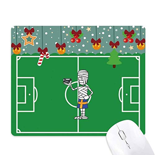 Tapis de souris suédois foot de Noël pour un bureau festif et gaming