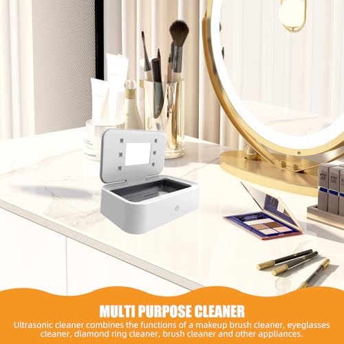 Ayaprak Limpador ultrassônico de joias, limpador ultrassônico profissional com UVC e 10W, máquina de