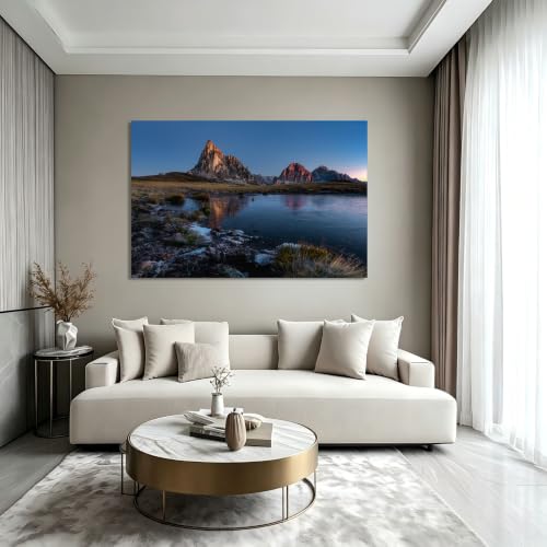 Lámina de montaña Ha AmanecidoNature para decoración moderna de salón en hogar de 30x45cm 4