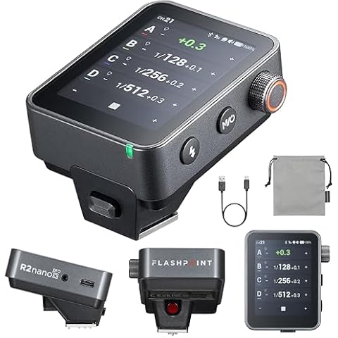 Flashpoint R2 Nano Pro X3 PRO S X3PRO for Sony TTL Wireless Flash Trigger with Bluetooth & APP Touch Screen 2.4GHz X System Pro Shooting Modes Shutter Control Fast Charging (Godox X3 Pro for Sony) Cover
