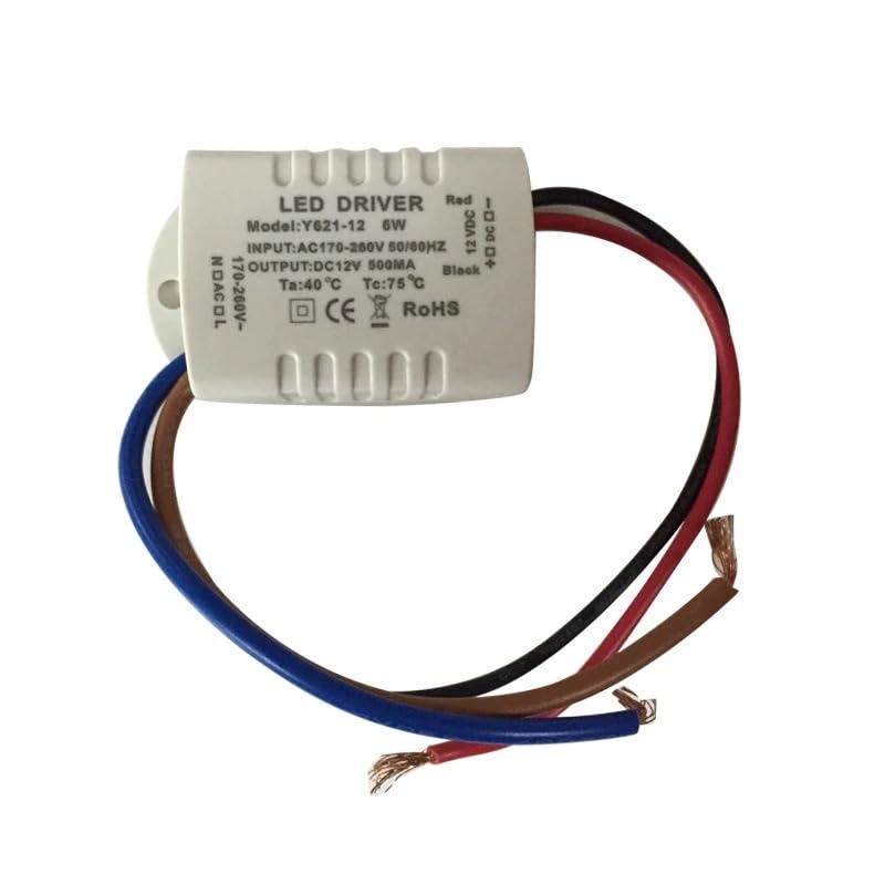 Pilote de lampe LED 500mA 12V 6W transformateur d'éclairage