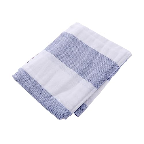 LIFKOME Toalla De Playa Turca De Algodón Toalla De Baño con Rayas y Flecos para SPA Yoga Gimnasio y Piscina Azul y Púrpura