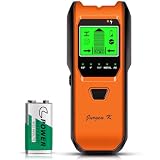 Stud Finder Wall Scanner, 5 in 1 Multifunction Stud Locator with Smart Sensor, HD LCD Display and Audio Alarm for The Center & Edge of Metal, Studs, AC Wire, and Pipe Detection (Tropical Orange)