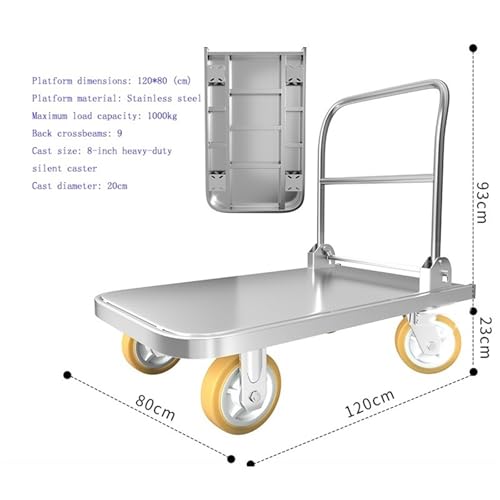 Carretilla Plataforma Plegable Multifuncional con Rueda 8 pulg miniatura 2