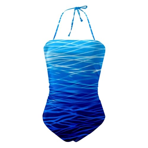 Bañador entero mujer con cuello ajustable que no presiona 2