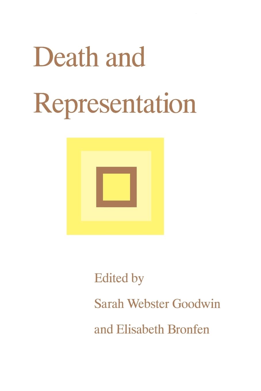 Death and Representation (Parallax: Re-visions of Culture and Society)