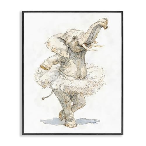 Tableau éléphant noir en tutu Ziwei Li illustration poétique - 2