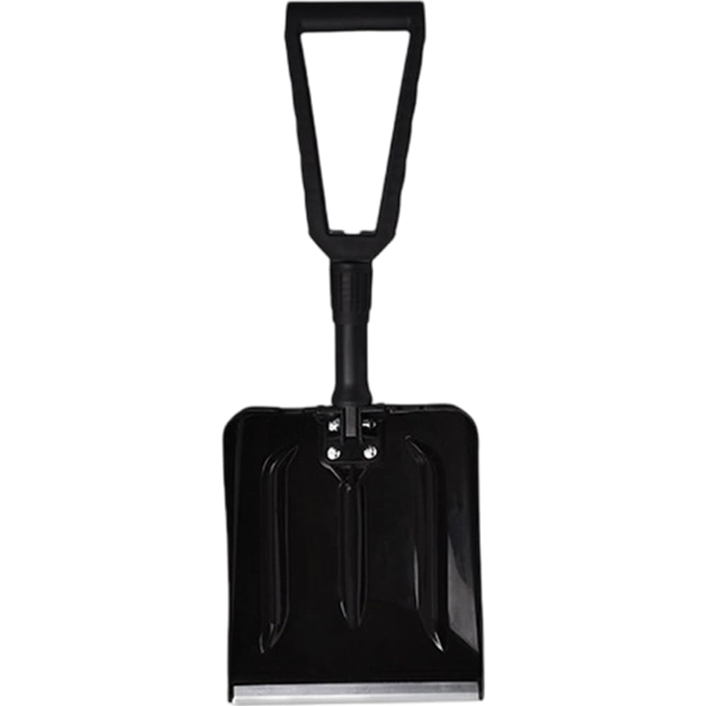 Lpitoy Pala De Nieve Plegable para Coche, Pala De Nieve Pequeña con Plegable, Pala Multifuncional Portátil para Coches, Motos De Nieve, Camping Y Barro