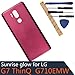 G710EM Glass Battery Back Cover Compatible with LG G7 ThinQ G710EM G710PM G710VMP G710ULM G710EMW G710EAW G710AWM G710N (Raspberry Rose)