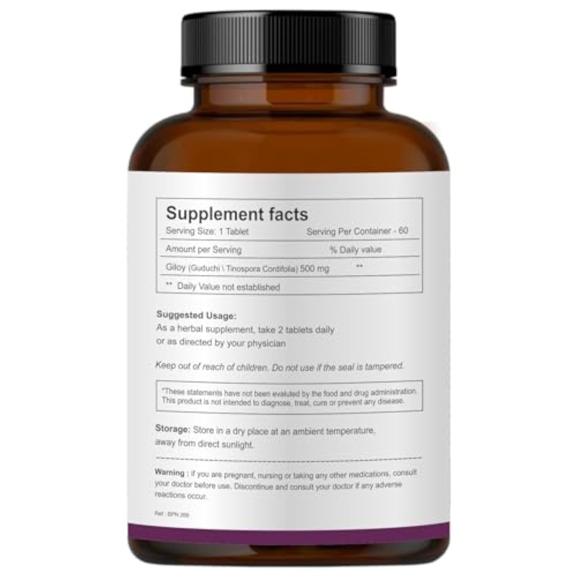 Herb Essential Giloy 500mg Tablets, Boost Immunity