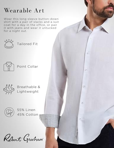 Robert Graham Men's Borsi Long Sleeve Button Down Woven Shirt2