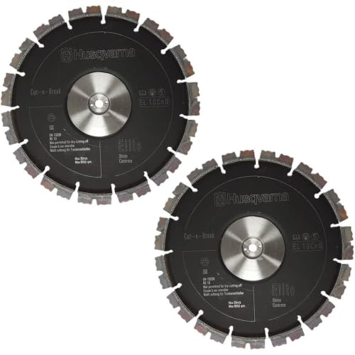 Husqvarna Construction El 10 Cnb 9 Inch Gold Segmented Rim Cut-N-Break Diamond Blade For Fast Cuts In Concrete And Hard Materials