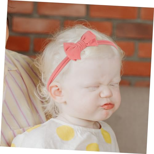 Vaguelly 9 Peças Tiara De Bebê Faixa De Cabeça Elásticos Laços De Cabelo Faixas De Cabelo De Bebê Fa