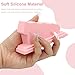 Nail Stand Art Cushion – Silicone Hand Rest with Finger Separators, for Manicure at Home or Salon, Anti-skid Design for Comfortable Fingernail Painting (Pink)