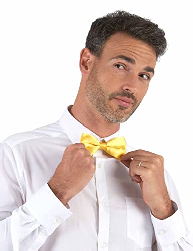 Party Pro- Nœud Papillon, Unisex-Adult, 3338, Jaune, Taille Unique
