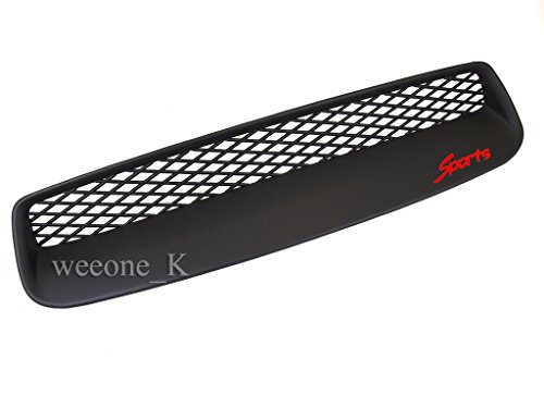 Aftermarket Accessory K1AutoParts Black Matt Car Decorative Air Flow Intake Hood Scoop Vent Bonnet Cover Trim for Toyota Hilux Vigo Champ 2012 2013 2014 V.4