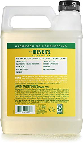 Image of MRS. MEYER'S CLEAN DAY Liquid Dish Soap Refill, Honeysuckle, 48 fl. oz