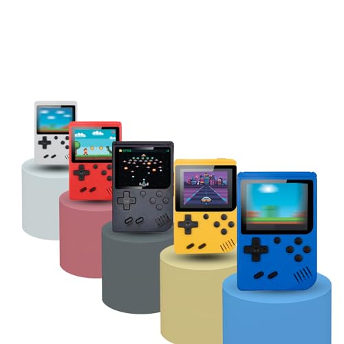  BYCO Console Portatile 400 Multicolore Giochi Display a Colori Videogiochi a 6 Bit Vintage gioco retro