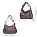 Artwell Fashion Crossbody Bag For Women Shoulder Bag Soft PU Leather Handbags Purses Multi Pocket Hobo Tote Bag (Purple)