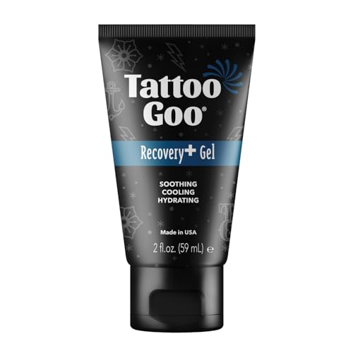Tattoo Goo Recovery Gel for Tattoo Aftercare, 2 oz, Hydrates