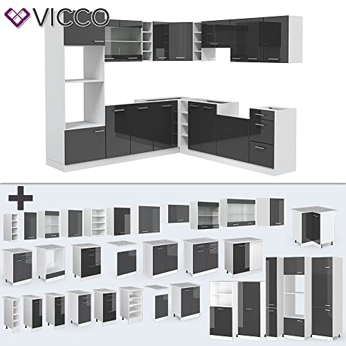 Vicco Küchenzeile Einbauküche Küchenschränke R-Line Weiß Küchenmöbel - Image 7