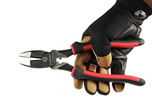 Southwire Scp9Tpc High-Leverage Side Cutting Pliers With Fish Tape Puller; Crimper; And Comfort Grip Handles; 9-Inch #TOP1