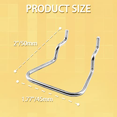 Suiwotin EKIS1073 16Pcs Pegboard Pliers Holders, Stainless Steel Shelving Accessories, Double Loop Pliers Hook thumb #1