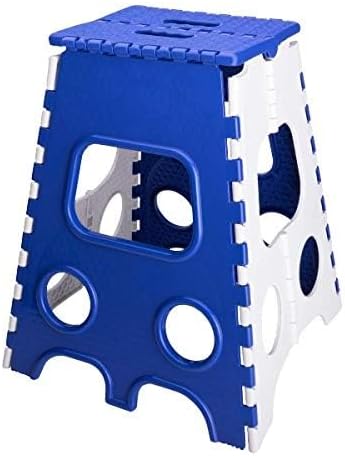 20 Inches Super Strong Folding Step Stool for Adults and Kids | Plastic Non Slip Folding Stool | Great for Kitchen, Bathroom, Bedroom, Kids Or Adults (20 inch) (Multi-Color, Pack of 1).