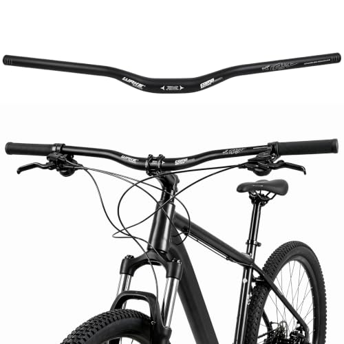 WAKE Fahrradlenker MTB Lenker Aluminiumlegierung Mountainbike Lenker Riser Bar fahrrad lenker für Rennrad MTB 31.8MM * 720MM / 780MM (Schwarz)