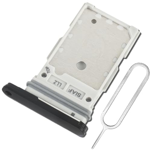 ExtKry Tiroir Carte SIM pour Samsung Galaxy S23 Ultra Support Carte SIM Qualité d'origine Remplacement Tiroir + Outil Éjection (Noir Mat)