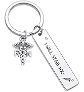 7RVZM Nurse Keychain Nurse Jewelry Medical Gift Nursing Keychain RN Registered Nurse Gift Nurse G...