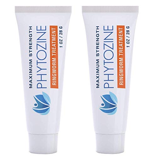 PHYTOZINE Ringworm Cream - Treats Stubborn Ringworm Infections, Fights Ringworm On Skin, Anti-Fungal Tolnaftate, Powerful Topical Treatment (2 Tubes)