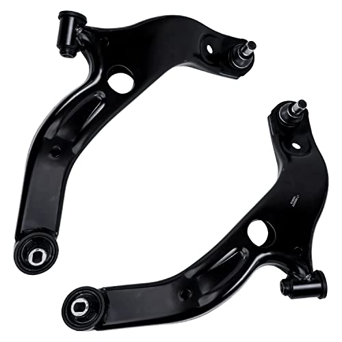 Image of Detroit Axle - 10pc Front End Kit for 2001-2003 Mazda Protege, 2002-2003 Protege5, 2 Lower Control Arms w /Ball Joints 4 Inner & Outer Tie Rod 2 Sway Bar Links 2 Boots Replacement