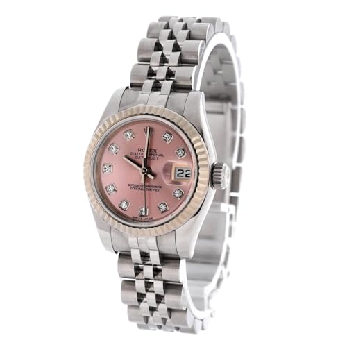 Pre-Loved Oyster Perpetual Datejust Automatic Watch Stainless Steel and White Gold with Diamond Markers 263