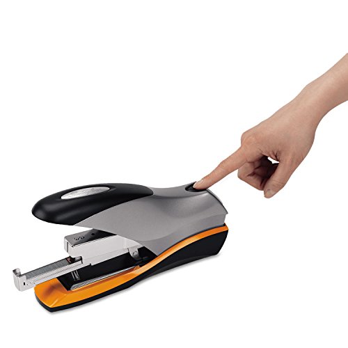 Swingline Stapler, 70 Sheet Capacity, Optima 70, Jam Free, Reduced Effort, Soft Grip, Metal, Silver/Black/Orange (87875) by Swingline - Image 4