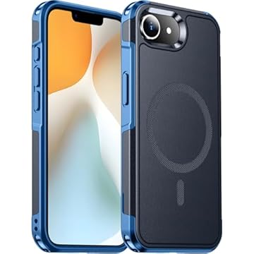 Temdan Capa magnética projetada para iPhone 16E, [compatível com Magsafe] [proteção contra quedas de grau militar] Capa de telefone resistente à prova de quedas resistente à prova de choque para