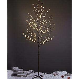 LIGHTSHARE 6.5 feet 208L LED Lighted Cherry Blossom Tree, Warm White, Decorate Home Garden, Spring, Summer, Wedding…