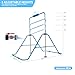 YEEGO DIRECT Gymnastics Bar with Rings,Gymnastics Bar for Kids Ages 3-12,Foldable Gymnastics Bar,Kids Gymnastics Bar Expandable for Home Training Kids Gifts for Grils Boys (Blue)